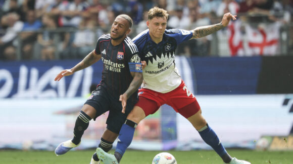 Corentin Tolisso lors de Hambourg - OL