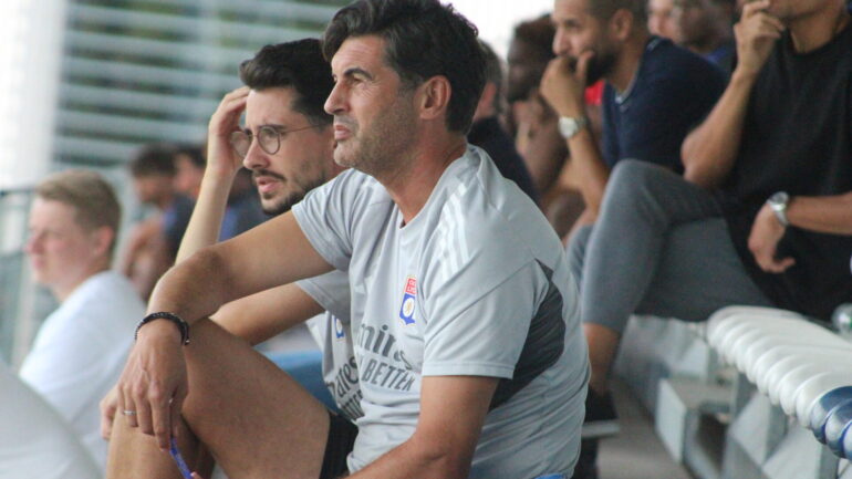 Paulo Fonseca en tribunes lors d'OL - RWDM Brussels