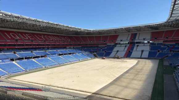 Le Parc OL en plein chantier en cet été 2025