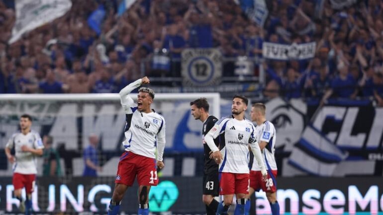 Les joueurs d'Hambourg