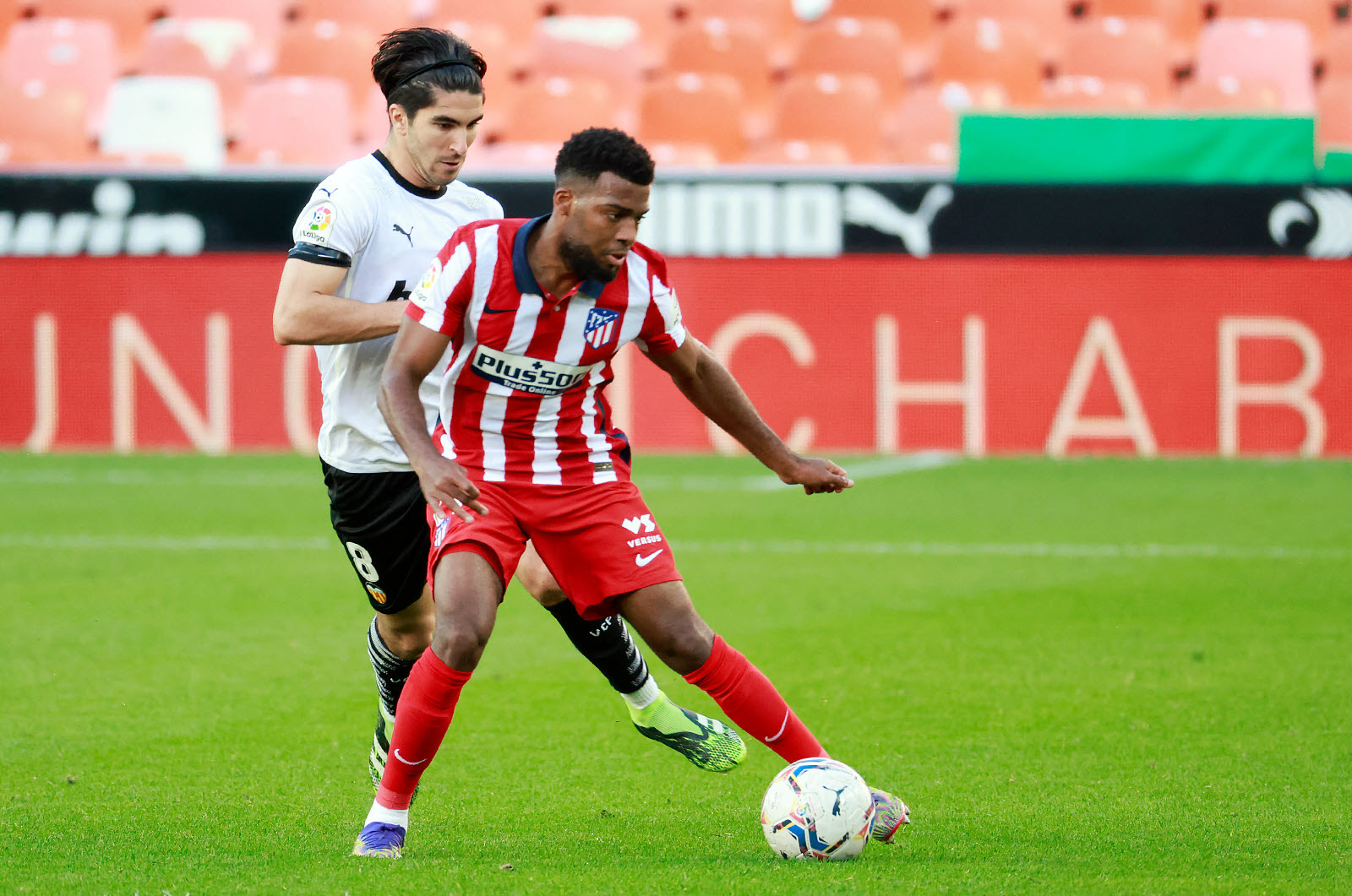 Thomas Lemar avec l'Atlético de Madrid