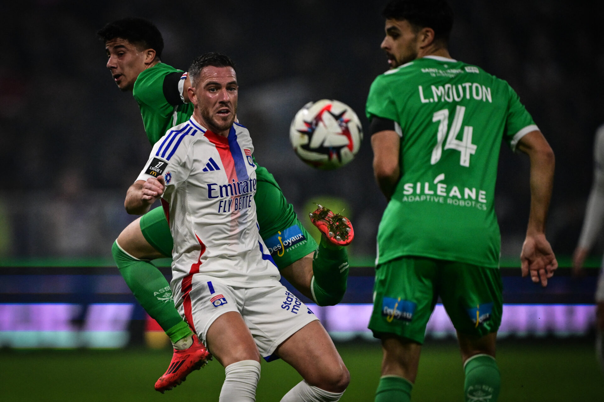 écharpe )) OL LYON V ST ETIENNE ASSE 110 eme écharpe )) OL LYON V ST ETIENNE ASSE 110 eme