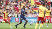 Ainsley Maitland-Niles lors de Lens - OL