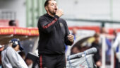 Pierre Sage lors de Lens - OL