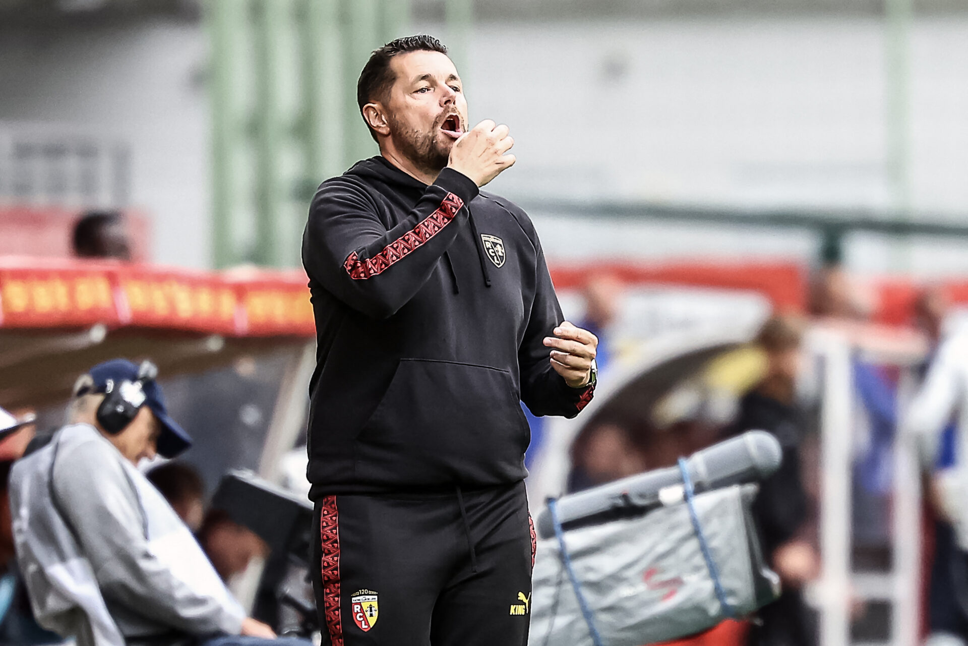 Pierre Sage lors de Lens - OL