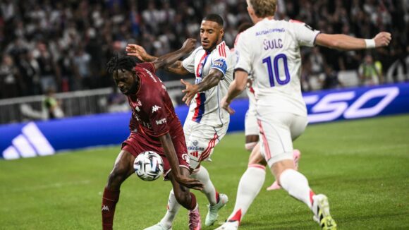 Corentin Tolisso lors d'OL - Metz