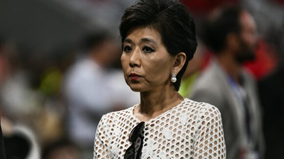 Michele Kang, présidente de l'OL contre Metz