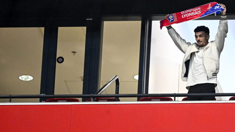Georges Mikautadze était présent au stade dimanche pour OL - OM