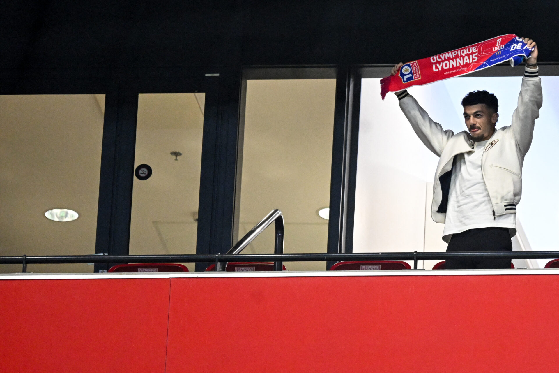 Georges Mikautadze était présent au stade dimanche pour OL - OM