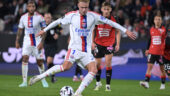 Adam Karabec lors de Rennes - OL