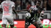 Moussa Niakhaté lors d'OL - Angers.