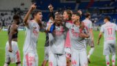 De Carvalho, Molebe et Merah lors d'OL - Angers