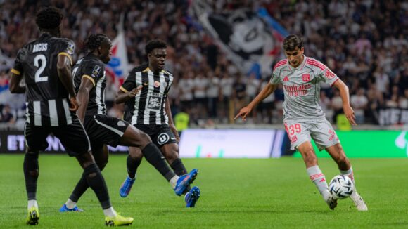 Mathys De Carvalho lors d'OL - Angers