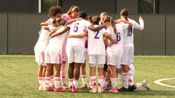 Les joueuses de l'OL Lyonnes en D3 féminine