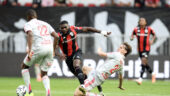 Morton face à Boga (Nice - OL)
