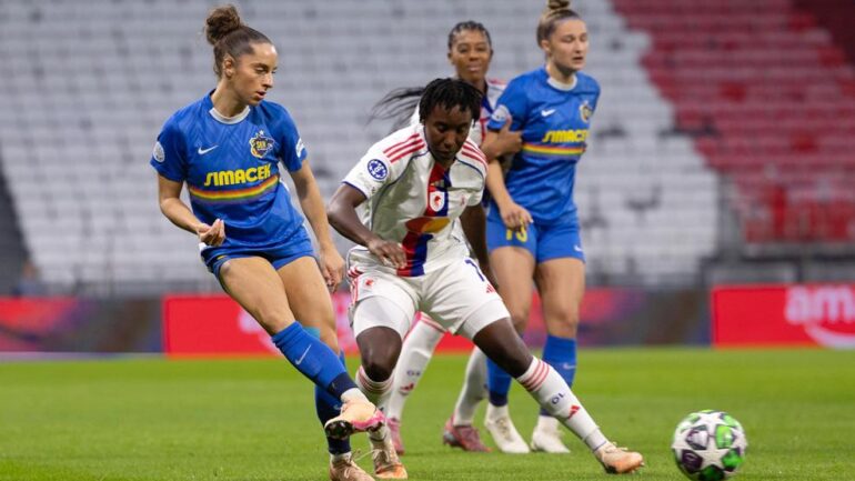 Vicki Becho lors d'OL Lyonnes - SKN St Pölten