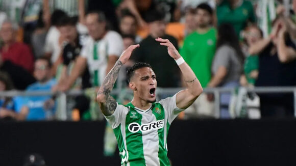 Antony, joueur offensif du Real Betis