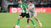 Khalis Merah lors de Real Betis - OL