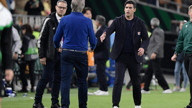 Paulo Fonseca lors de Real Betis - OL