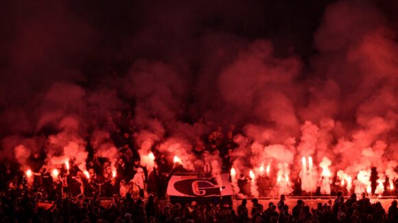 Les supporters lyonnais pour OL - PSG