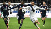 Clinton Mata lors d'Auxerre - OL