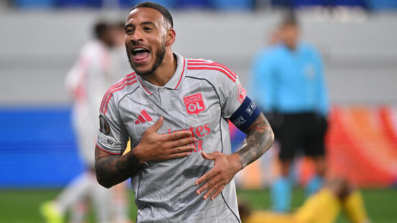 Corentin Tolisso après son but lors de Maccabi Tel Aviv - OL