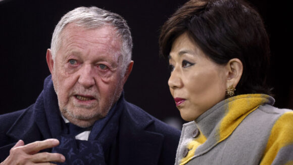 L'ancien président de l'OL, Jean-Michel Aulas et Michele Kang