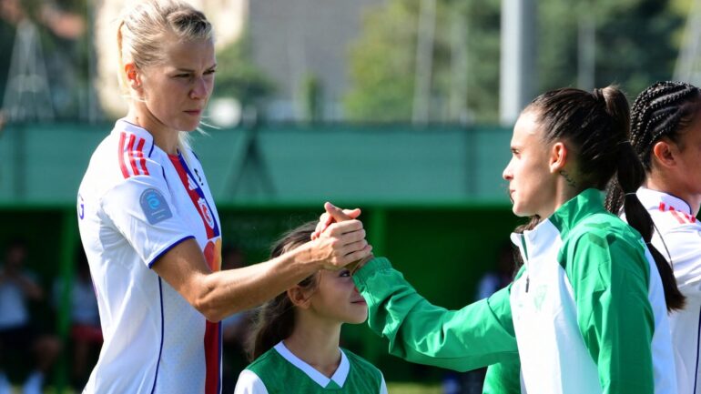 Ada Hegerberg lors d'AS Saint-Etienne - OL Lyonnes