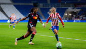 Kadidiatou Diani lors d'OL Lyonnes - Atlético de Madrid