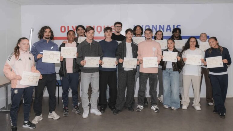 Les nouveaux bacheliers de l'OL Académie