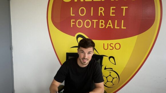 Maxime D'Arpino, au moment de sa signature avec l'US Orléans en 2024