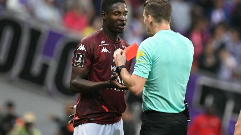 Sadibou Sané lors de Metz - Toulouse