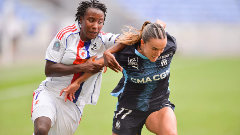 Vicki Becho lors d'OL Lyonnes - OM