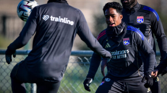 Endrick à l'entraînement de l'OL