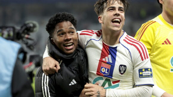 Endrick et Afonso Moreira après Lille - OL