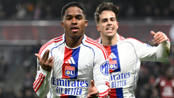 Endrick buteur lors de Metz - OL