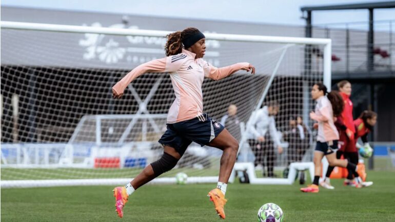 Kysha Sylla, défenseuse de l'OL Lyonnes