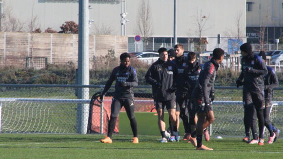 Endrick à l'entraînement de l'OL