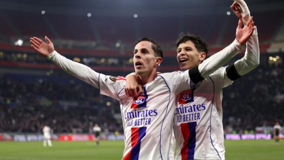 Rémi Himbert et Khalis Merah lors d'OL - PAOK