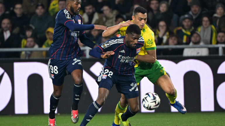 Clinton Mata lors de Nantes - OL