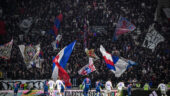 Les supporters de l'OL contre Nice au Parc OL