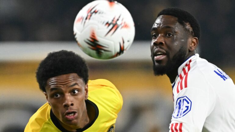 Orel Mangala lors de Young Boys - OL