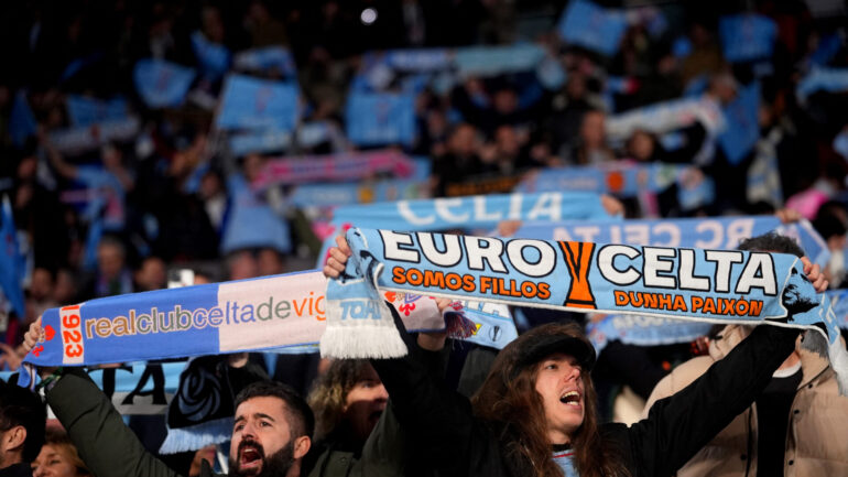 Les supporters du Celta de Vigo contre le PAOK en Ligue Europa