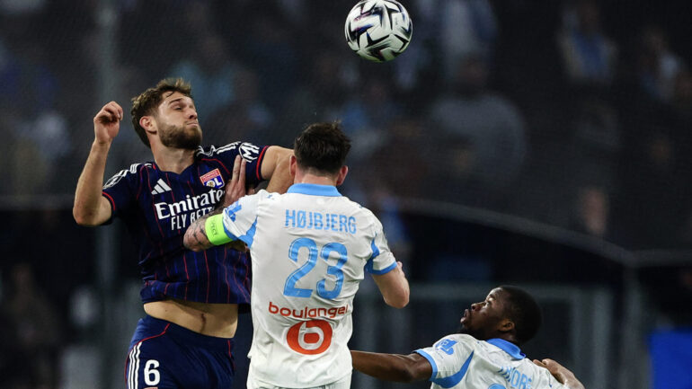 Tanner Tessmann lors d'OM - OL