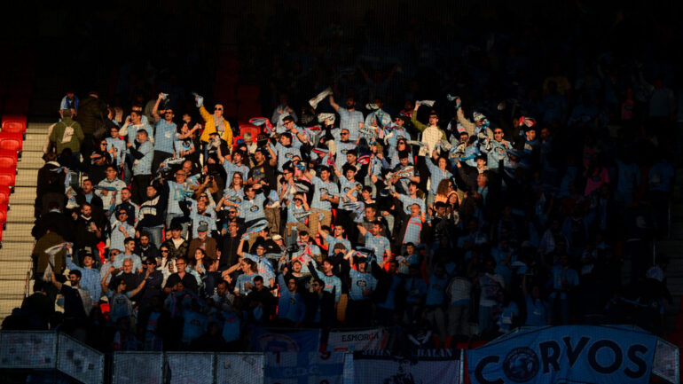 Les supporters du Celta au Parc OL