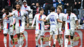 Pavel Sulc célébrant son but lors d'OL - Monaco