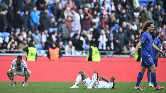 La déception des joueurs de l'OL contre Monaco