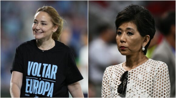 Marian Mouriño, présidente du Celta Vigo et Michele Kang, présidente de l'OL