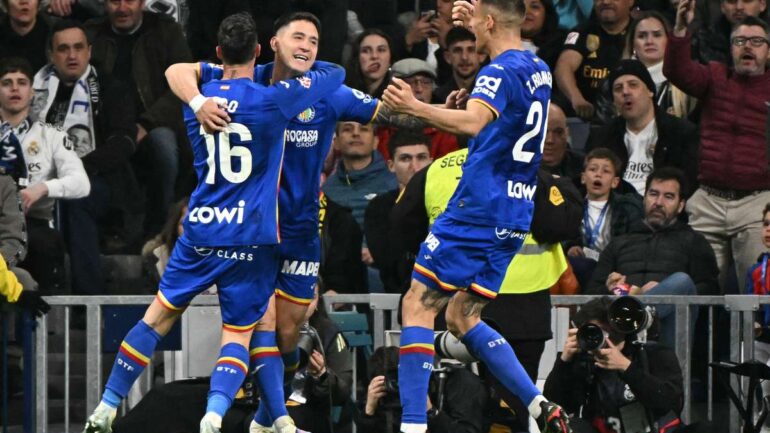 Martin Satriano buteur avec Getafe contre le Real Madrid