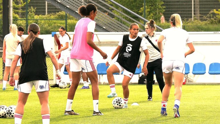 Romane Rafalski lors d'OL Lyonnes - Dijon